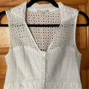 Nanette Lepore white eyelet dress